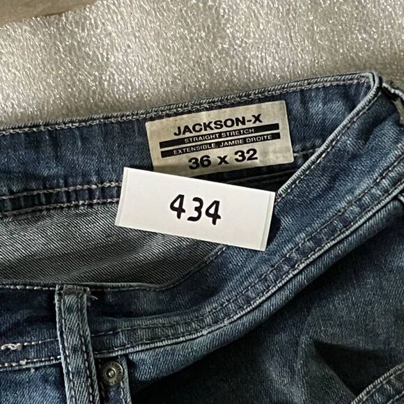 Buffalo Jeans Men's 36x32 David Bitton Jackson-X Straight Stretch Medium Wash - Picture 9 of 9